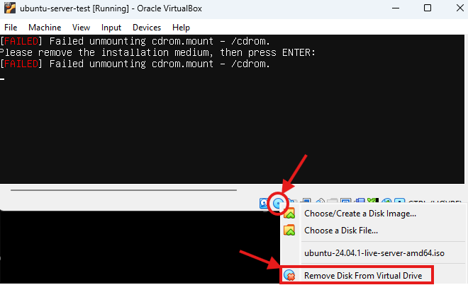 Reboot error - CD